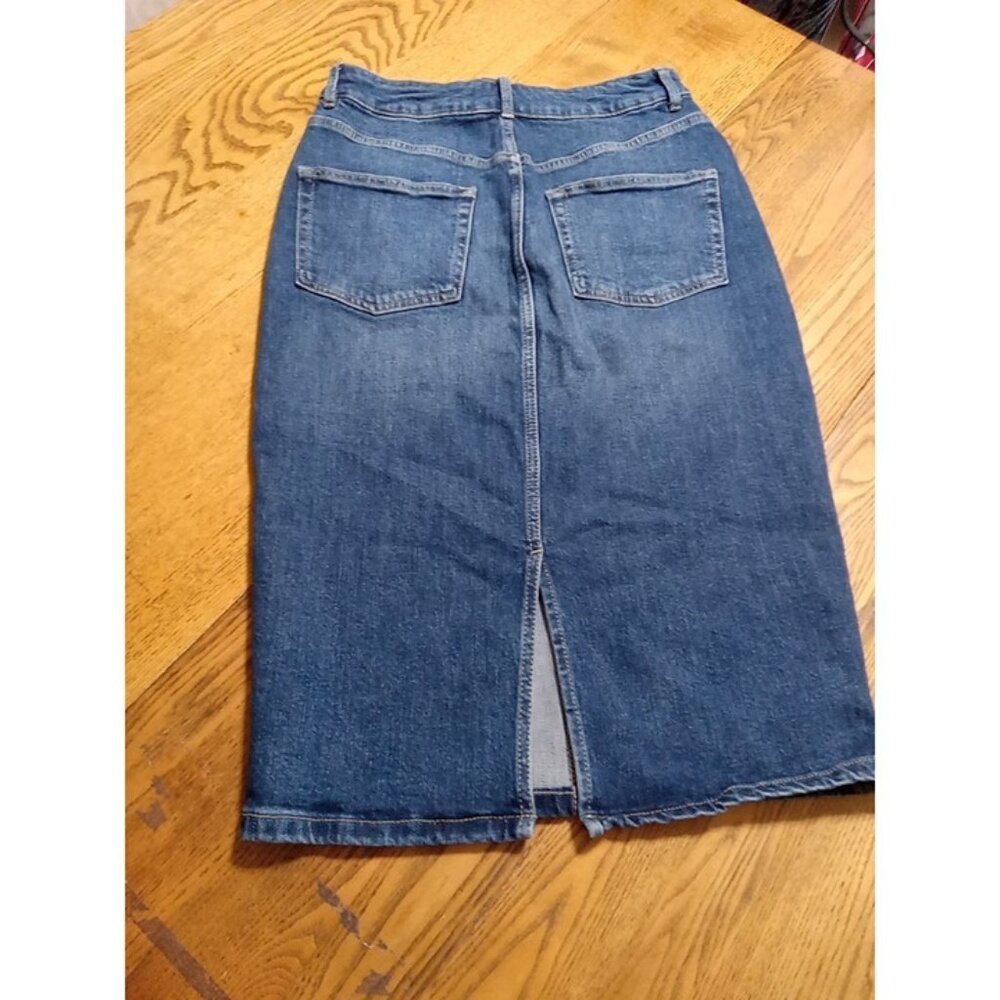 PILCRO And The Letterpress Jean Skirt Womens 4 BLUE Used Preowned Denim - Picture 6 of 6